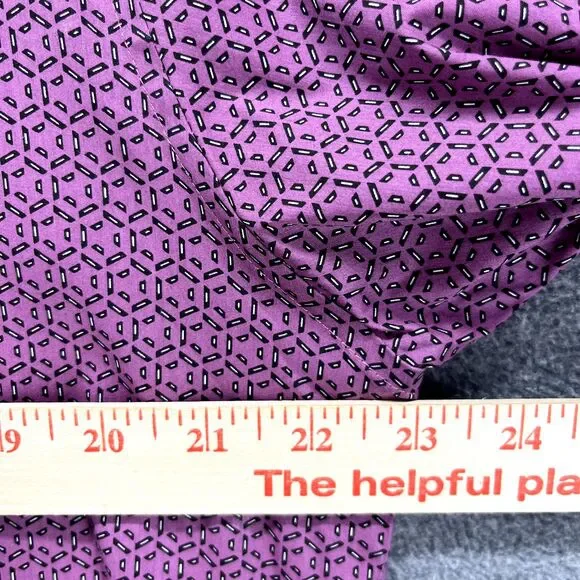 Alfani Shirt Men's Medium 15 15.5 32-33 Purple Button Up Regular Fit Long Sleeve - Picture 10 of 16